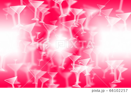 A beautiful glowing martini glass of bokeh effect 66102257