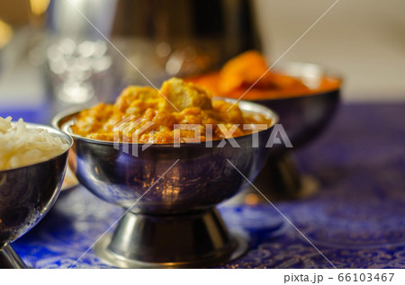 Mild chicken Korma and chicken Tikka Masala with Mild chicken Korma and chicken Tikka Masala with 66103467