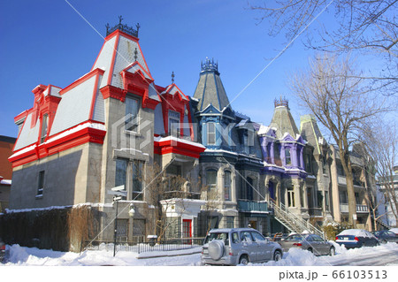 Victorian homes with roof color in Montreal, Square St Louis Victorian homes with roof color in Montreal, Square St Louis 66103513