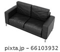 Sofa leather on white background with clipping 66103932
