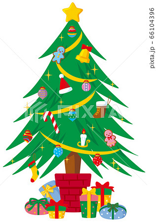 Christmas tree icon (with gift) - Stock Illustration [66104396] - PIXTA