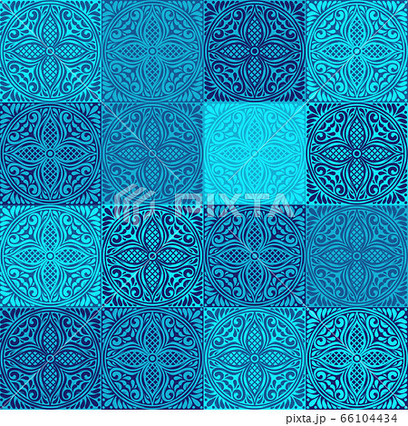 Italian ceramic tile pattern. Mediterranean porcelain pottery. Italian ceramic tile pattern. Mediterranean porcelain pottery. 66104434