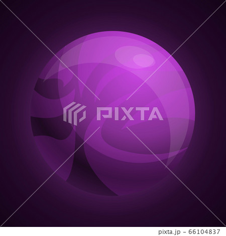 Purple planet icon, cartoon style Purple planet icon, cartoon style 66104837