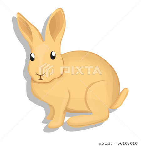 Wild rabbit icon, cartoon style Wild rabbit icon, cartoon style 66105010