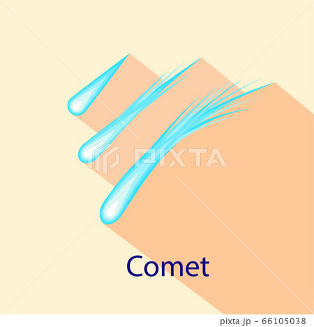Comet icon, flat style 66105038