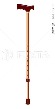 Steel walk stick icon, realistic style 66105786