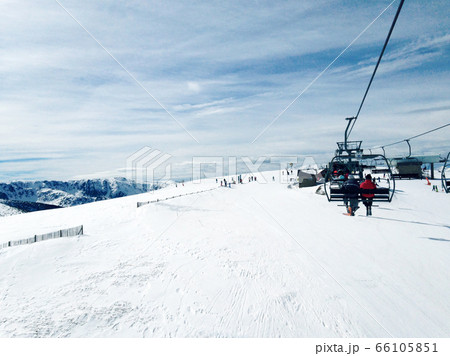 Cable car ski slope chairlift mountains Eastern Cable car ski slope chairlift mountains Eastern 66105851