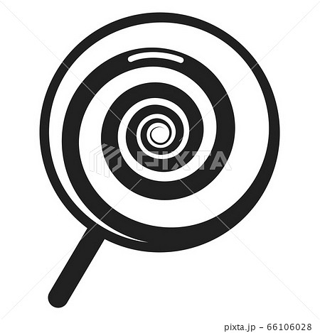 Swirl lollipop icon, simple style Swirl lollipop icon, simple style 66106028