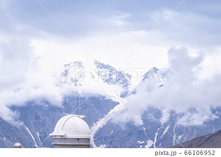 A beautiful mountain landscape. Observatory at the 66106952