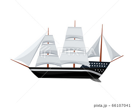 Yacht sailboat or sail boat marine. Cruise travel company. Sailing ship symbol Yacht sailboat or sail boat marine. Cruise travel company. Sailing ship symbol 66107041