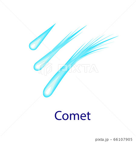 Comet icon, flat style Comet icon, flat style 66107905