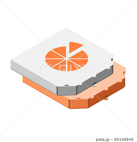 Two pizza boxes icon, isometric style Two pizza boxes icon, isometric style 66108846