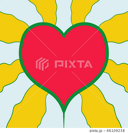 Heart of Jesus irradiating love energy in doodle style. Simple decorative design elements. Book page or cover design. Heart of Jesus irradiating love energy in doodle style. Simple decorative design elements. Book page or cover design. 66109238