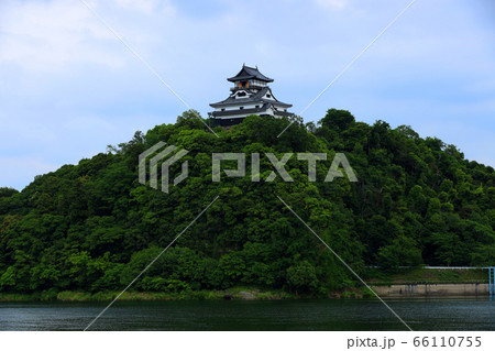 愛知県犬山市からの風景、犬山城と木曽川【6月】 66110755