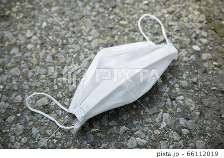 マスクのポイ捨てイメージ　ネガティブイメージ 66112019