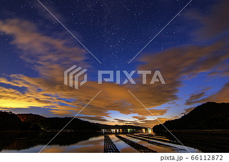 朝焼け始まりの瀬戸内 初夏の星景 朝焼け始まりの瀬戸内 初夏の星景 66112872