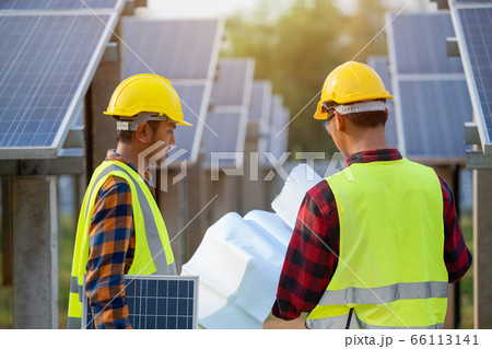 The electrical engineering team is working The electrical engineering team is working 66113141