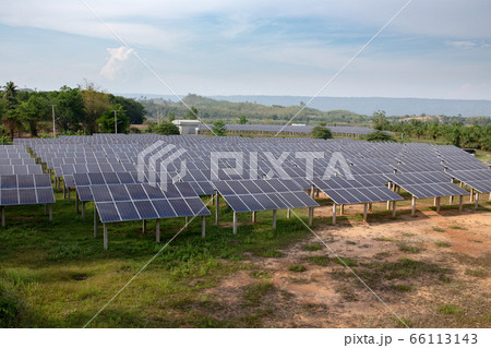 solar cells panel farm alternative energy 66113143