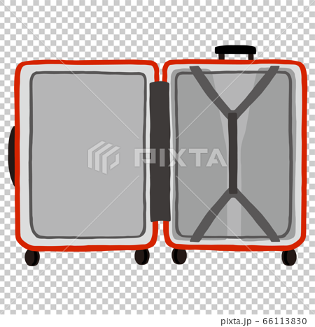 The Contents Of An Empty Suitcase Stock Illustration