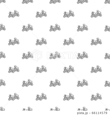Old person on bicycle concept background, outline style 66114579