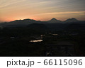由布岳（豊後富士）の夕景 66115096