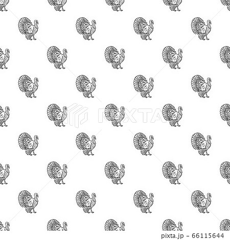 Turkey cock pattern seamless 66115644