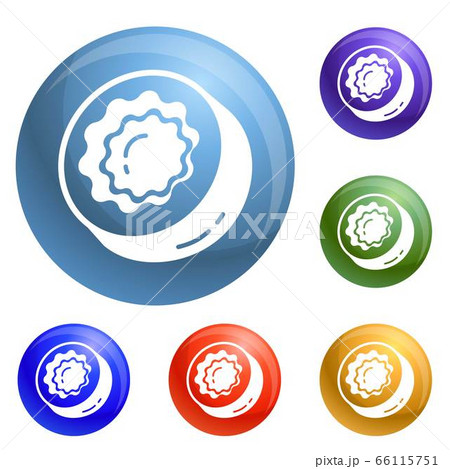 Sweet candy icons set vector 66115751