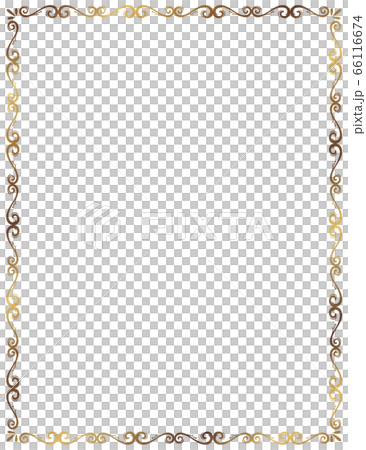 Arabesque luxury frame (rectangle) - Stock Illustration [66116674] - PIXTA