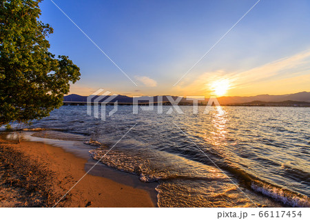 琵琶湖大橋夕景 66117454