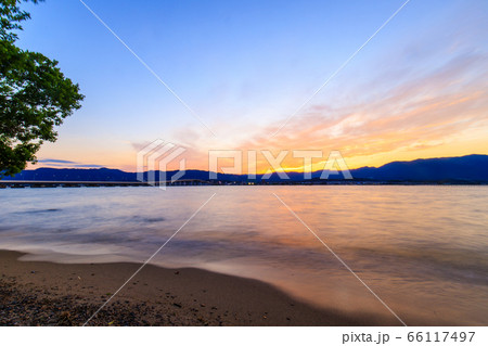 琵琶湖大橋夕景 琵琶湖大橋夕景 66117497