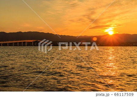琵琶湖大橋夕景 琵琶湖大橋夕景 66117509