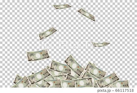 10,000日元紙幣掉進一座山的插圖 10,000日元紙幣掉進一座山的插圖 66117518