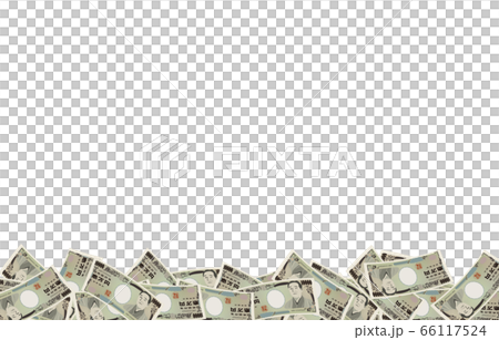 背景フレーム素材:一万円札を敷き詰めたイラスト 背景フレーム素材:一万円札を敷き詰めたイラスト 66117524