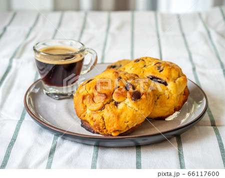 Chewy chocolate chip soft cookies with cup of 66117600