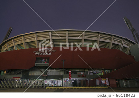 照明が消えた深夜のカープ本拠地 Mazda Zoom-Zoom スタジアム広島(マツダスタジアム) 照明が消えた深夜のカープ本拠地 Mazda Zoom-Zoom スタジアム広島(マツダスタジアム) 66118422