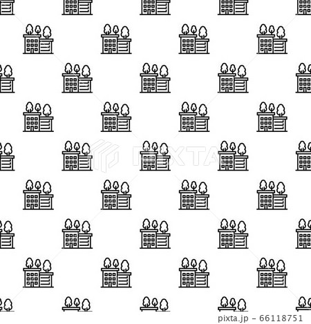 Ecologic house pattern seamless 66118751