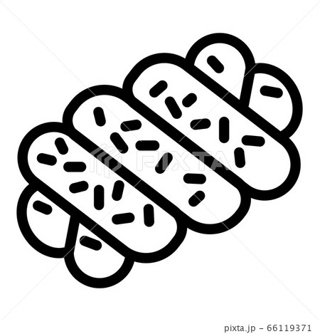 Jewish bakery icon, outline style Jewish bakery icon, outline style 66119371
