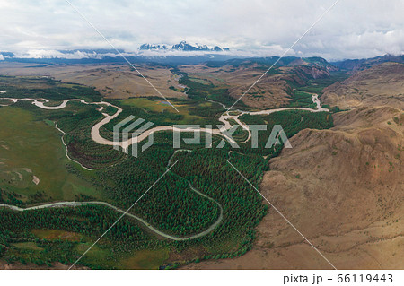 Kurai steppe and Chuya river Kurai steppe and Chuya river 66119443