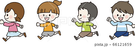 走る子ども 66121659