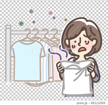 梅雨時の部屋干し　カビ 66122004