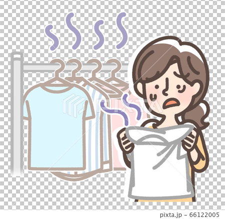 梅雨時の部屋干し　臭い 66122005