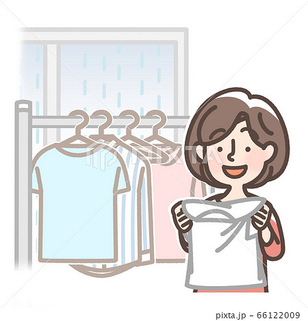 梅雨時の部屋干し　すっきり 66122009