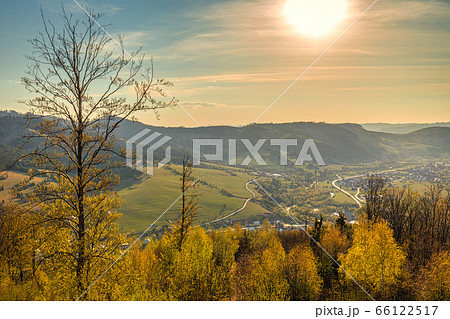 Mountainous landscape of the Kysuce region. Mountainous landscape of the Kysuce region. 66122517