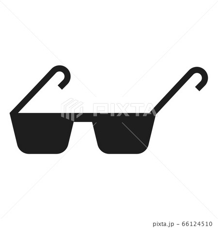 Polycarbonate glasses icon, simple style 66124510