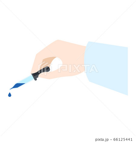 Hand pipette icon, flat style Hand pipette icon, flat style 66125441