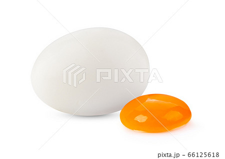 boiled egg on white background full depth of field boiled egg on white background full depth of field 66125618