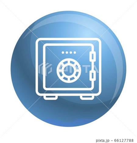 Money safe icon, outline style 66127788