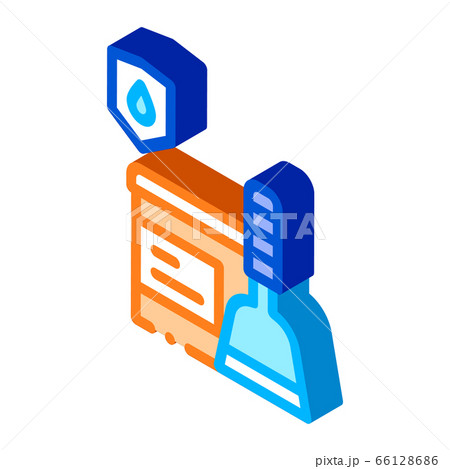 Waterproof Material Cement isometric icon vector illustration Waterproof Material Cement isometric icon vector illustration 66128686