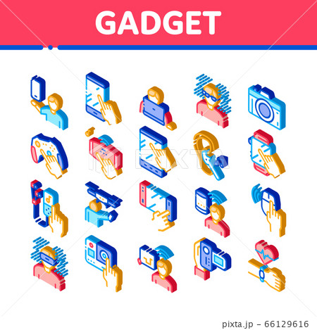Gadget And Device Isometric Icons Set Vector Gadget And Device Isometric Icons Set Vector 66129616