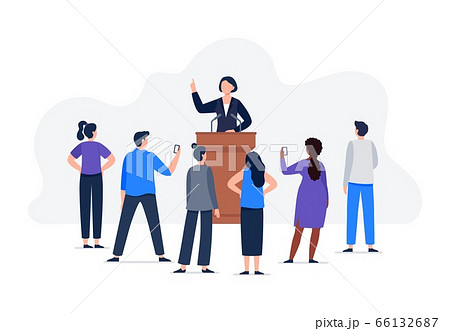 Female political character and electorate. 66132687